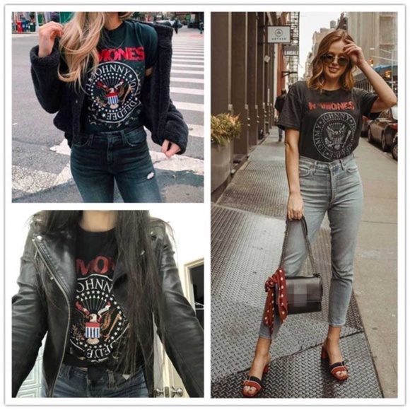 Ramones Band Graphic Casual Tee - Picture 2 of 7